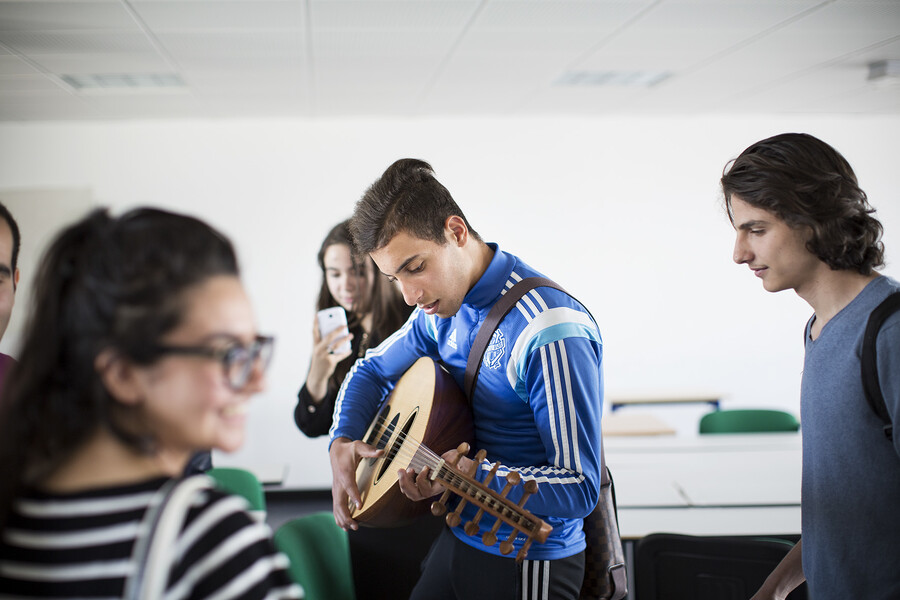 Atelier musical en classe © Vincent Beaume 