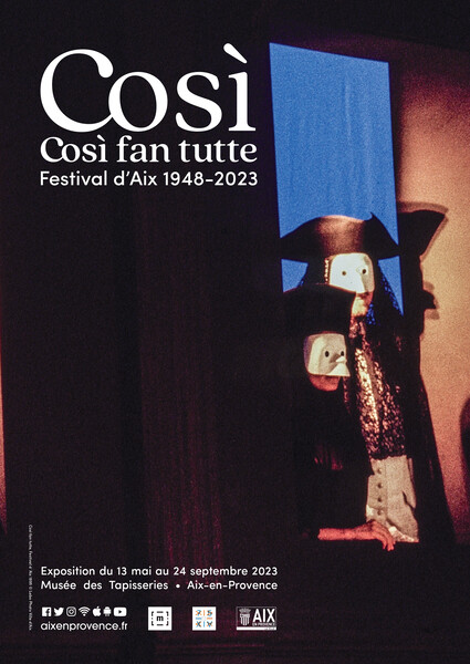Affiche exposition Così - Così fan tutte, Festival d’Aix 1948-2023