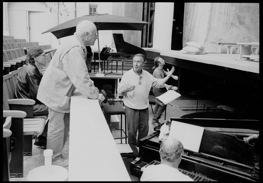 Répétitions de Don Giovanni de Mozart, mise en scène de Peter Brook, direction musicale de Claudio Abbado / Daniel Harding - Festival d&#039;Aix-en-Provence 1998