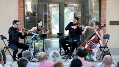 Concert de musique de chambre en tournée à Beaurecueil avec le Quatuor Tana
